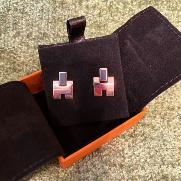 Hermès Eileen Rose Gold Plated Gris E Tain New in box - Picture 2 of 7